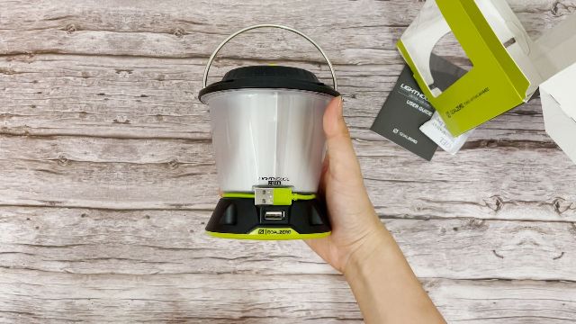The author unboxing the Goal Zero Lighthouse Core lantern