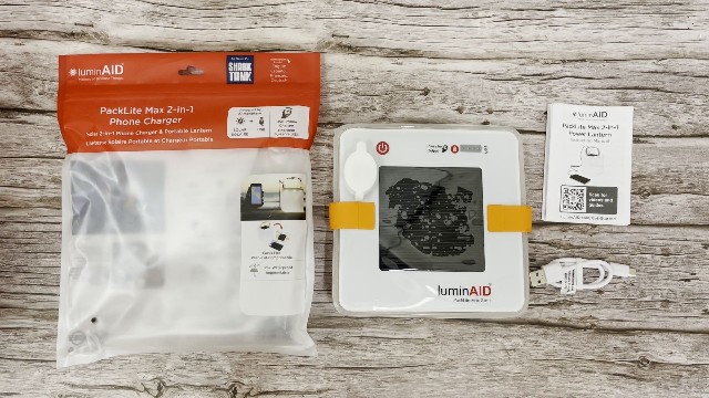 What comes in the box when you buy the LuminAID PackLite Max.