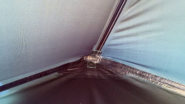 Seam taping inside the REI Arete ASL 2.